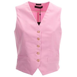 Gilet con chiusura a bottoni in filato ton sur ton