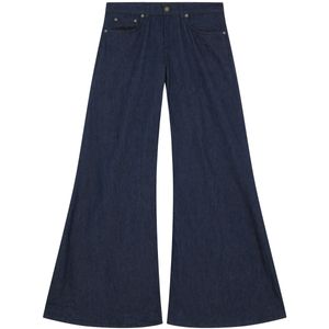 Marlen dark blue wide leg jeans