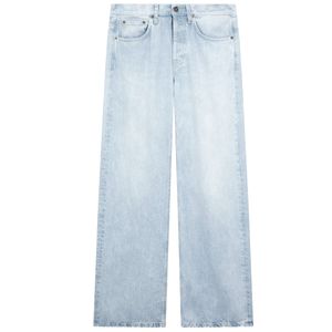 Jacklyn jeans in light denim with a wide leg