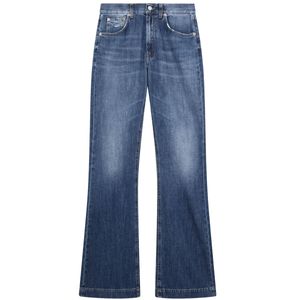 Olivia blue bootcut jeans in fixed denim