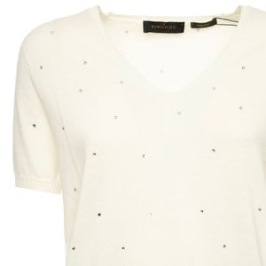 T-Shirt Brill in cotone con strass