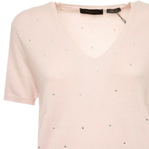 T-Shirt Brill in cotone con strass