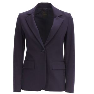 Elegant single-breasted jacket in cotton yarn
