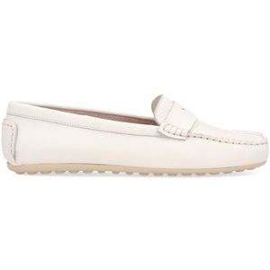 Leather moccasin with sleeper