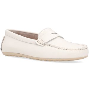 Leather moccasin with sleeper