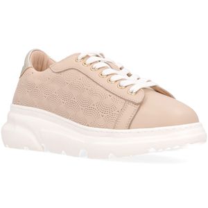 Perforated leather sneakers
