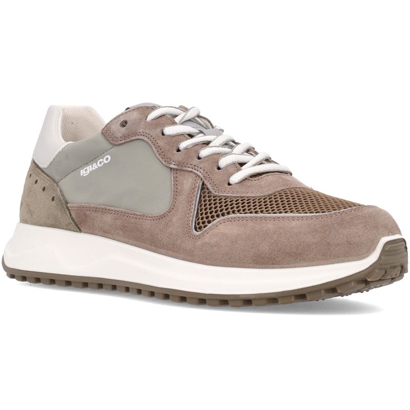 IGI&CO 5662100 bianco scarpe donna sneakers lacci zip pelle memory foam