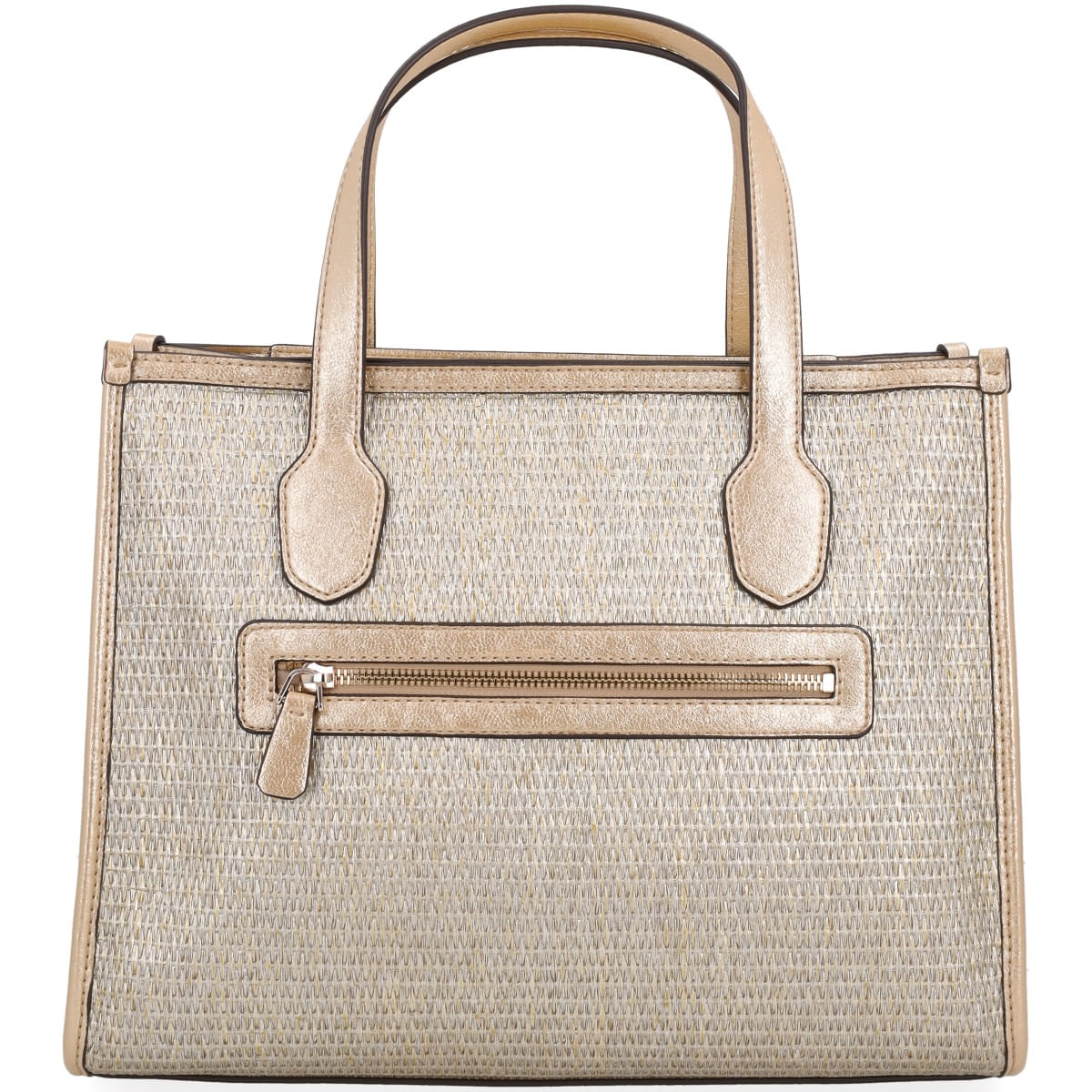 Guess - Silvana shopper bag in laminated straw on Arteni Shop