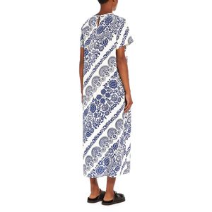 Long dress with Orchis pattern