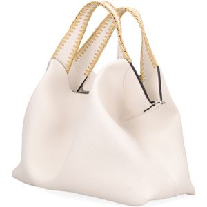 Rachele maxi tote bag with stitching on the handle