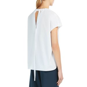 White blouse in Fiamma cotton poplin