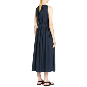 Blue midi dress in Teresa cotton poplin