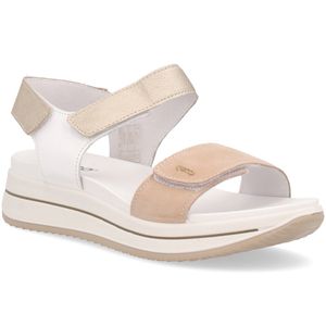 Leather sandal with wedge