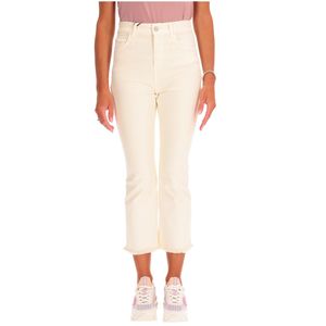 Jeans Ovest flare con orli sfrangiati