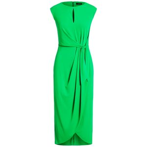 Tubino midi in jersey stretch con fiocco