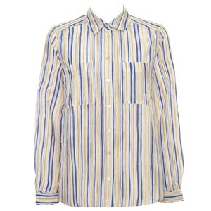 Camicia a righe in cotone e seta Agape