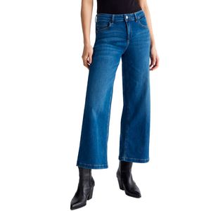 Jeans blu flare cropped