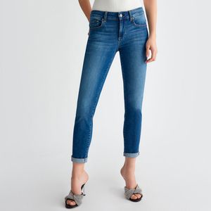 Jeans blu skinny cropped