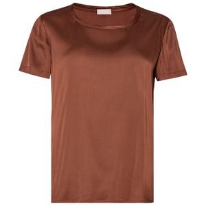 T-Shirt tinta unita in raso