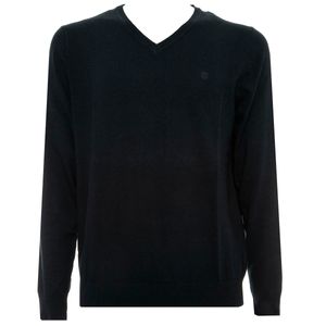 Pullover navy blu con logo