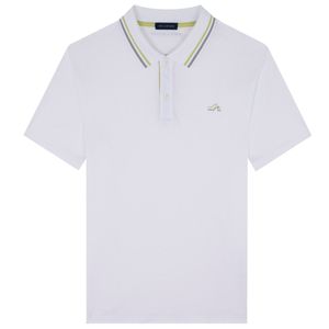 Reflex print cotton piqué polo shirt