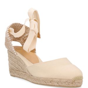 Carina Ivory wedge with laces