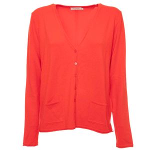 Cardigan a V in viscosa stretch