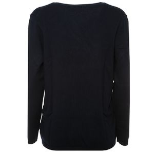 Pullover con scollo a V in jersey di viscosa