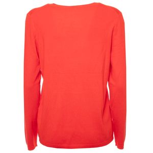 Pullover con scollo a V in jersey di viscosa