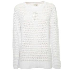 Pullover forato in maglia di cotone