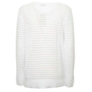 Pullover forato in maglia di cotone