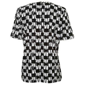 T-Shirt in viscosa stretch stampata