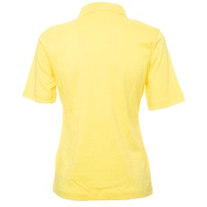 Polo colorata in cotone Pima con strass