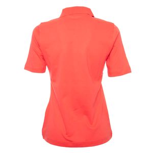 Polo colorata in cotone Pima con strass