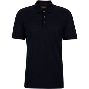 Perry polo shirt in cotton and silk