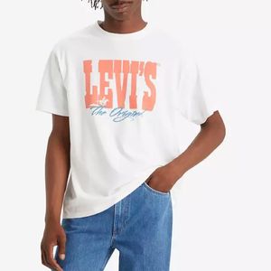 T-Shirt bianca con stampa Vintage Fit