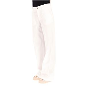 Jeans bianco a palazzo