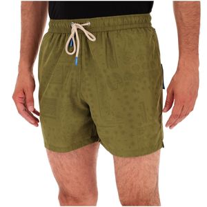 Short swim trunks with drawstring