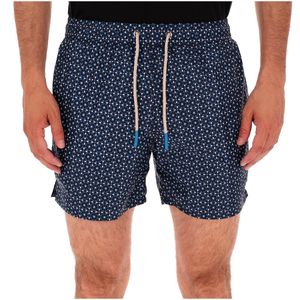 Boxer da mare blu stampa all over