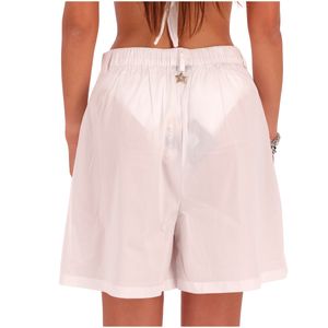 Shorts in tessuto stretch con cintura
