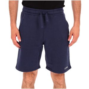 Bermuda Randle in felpa di cotone blu navy