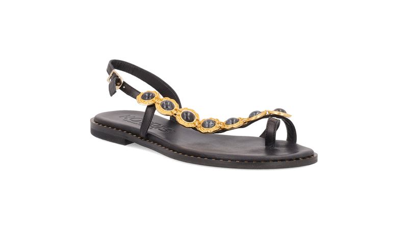 Makiskotris Sandali in pelle con pietre Andromeda su Arteni Shop