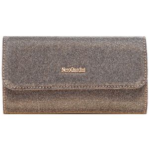 Golden effect clutch bag