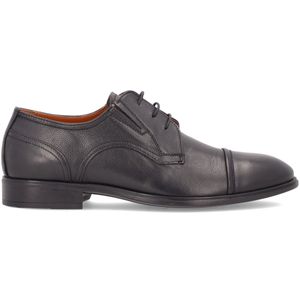 Leather lace-up derby