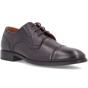 Leather lace-up derby