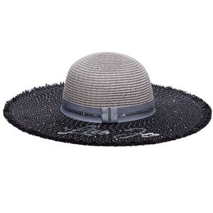 Cappello in rafia con logo