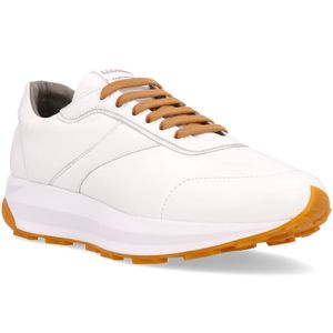 Sneakers bianche in morbida nappa