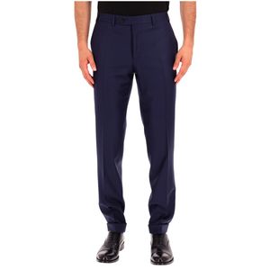 Pantaloni blu in lana