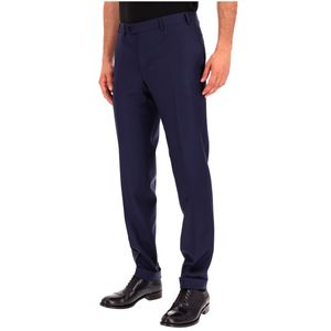 Pantaloni blu in lana