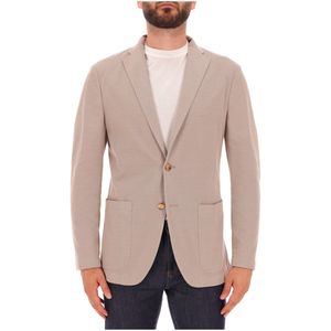 Beige unstructured cotton jacket